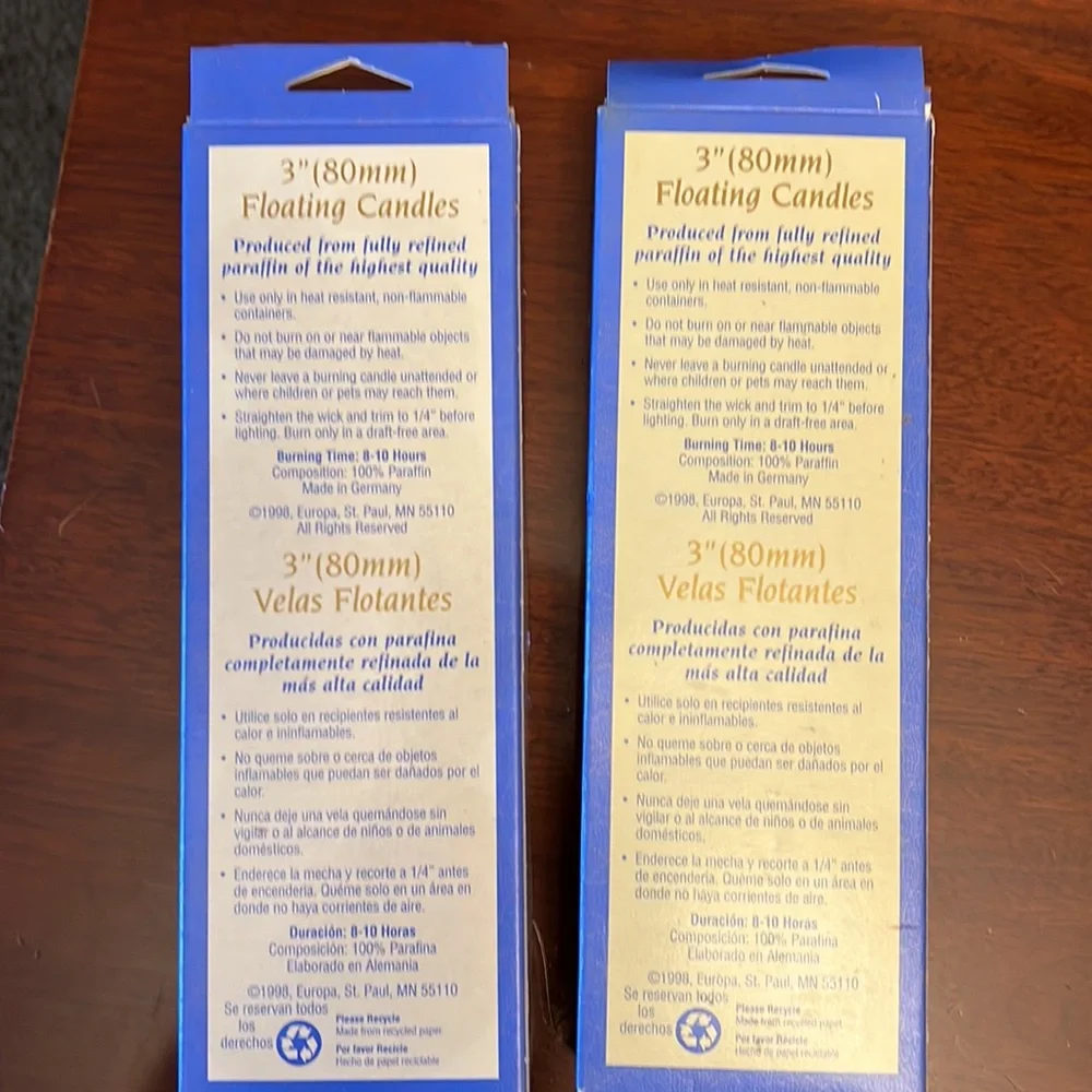 Paraffin Floating candles